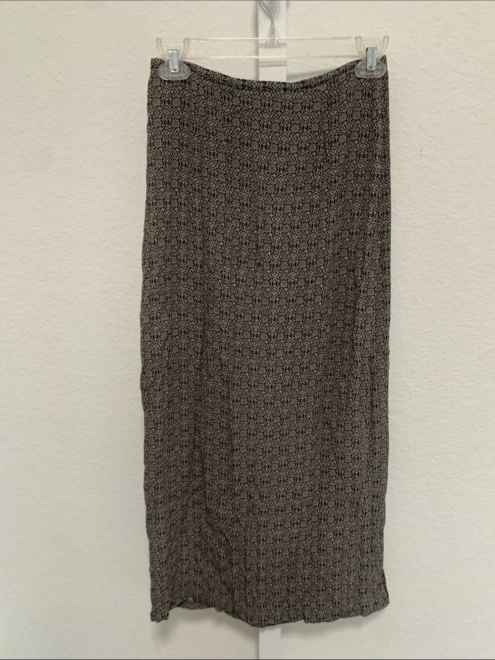 Y2K Old Navy Gray Boho Patterned Midi Skirt